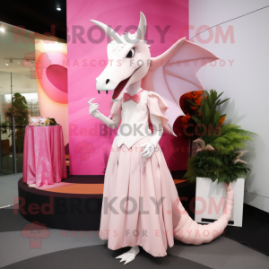 Roze Pterodactyl mascotte...