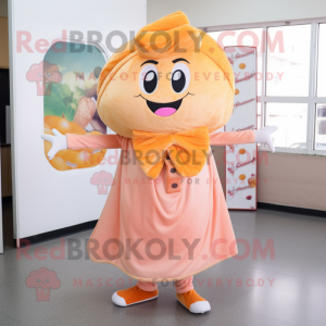 Peach Pizza Slice mascotte...