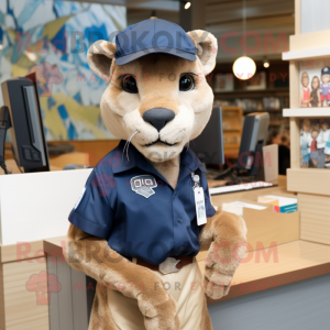 Navy Mountain Lion mascotte...