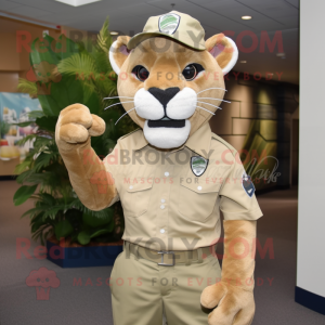 Navy Mountain Lion maskot...