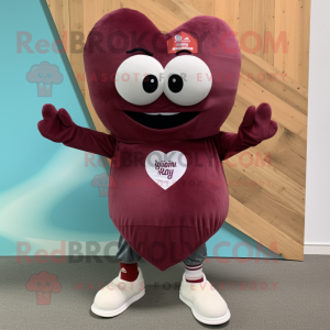 Maroon Heart mascotte...