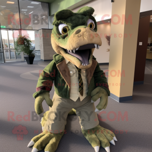 Olive Utahraptor mascotte...