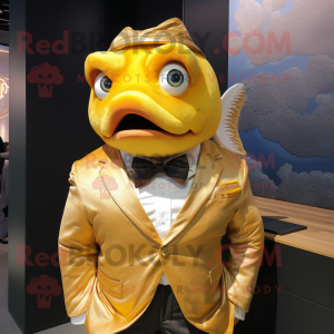 Gold Cod mascotte kostuum...