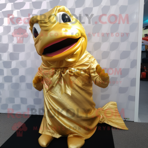 Gold Cod mascotte kostuum...