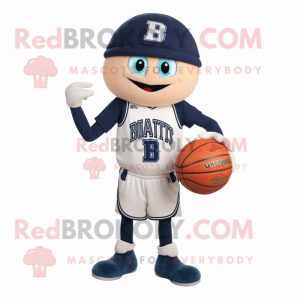 Navy Basketball Ball maskot...