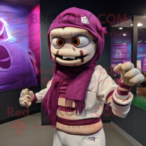 Magenta mummie mascotte...