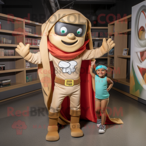 Tan Superhero mascotte...