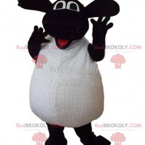 Very enthusiastic white and black sheep mascot. - Redbrokoly.com