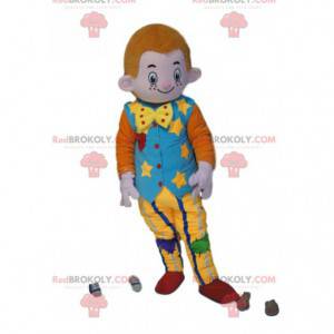 Mascot little red-haired man with a vintage costume -
