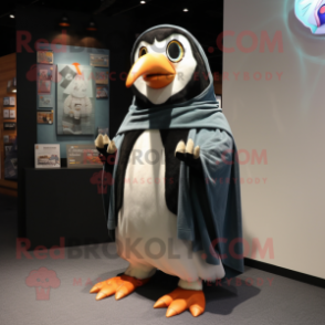 nan Penguin mascot costume character dressed with a Bermuda Shorts and Shawls