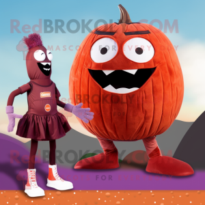 Maroon Pumpkin maskot...