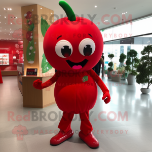 Red Cherry mascotte kostuum...