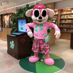 Pink Four Leaf Clover...