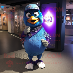 Purple Blue Jay mascotte...