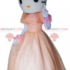 Hello Kitty mascot, the white cat with a pink dress -
