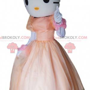 Mascota de Hello Kitty, el gato blanco con un vestido rosa -