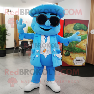 Sky Blue Pizza maskot...