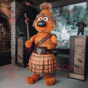 Rust säckpipa maskot kostym...