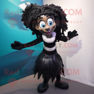 Black Mermaid mascotte...