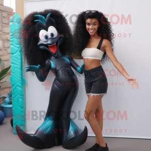 Black Mermaid mascotte...