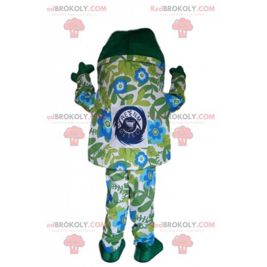 Frog mascot with a bathing suit and a snorkel - Redbrokoly.com