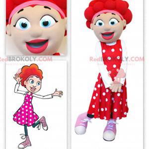 Girl mascot with red hair - Redbrokoly.com