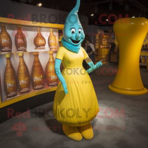 Cyan Bottle Of Mustard...