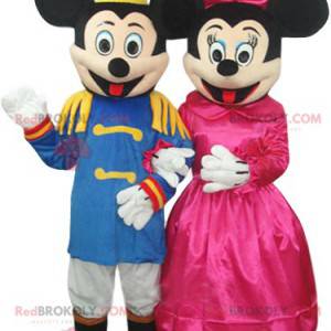 Meget elegant Mickey og Minnie duo maskot - Redbrokoly.com