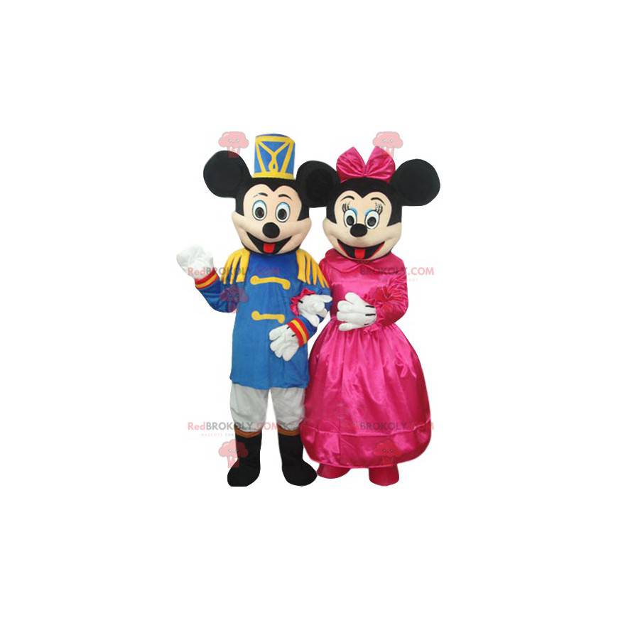 Meget elegant Mickey og Minnie duo maskot - Redbrokoly.com