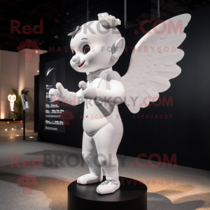 Witte Cupido mascotte...