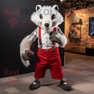White Badger maskot kostume...