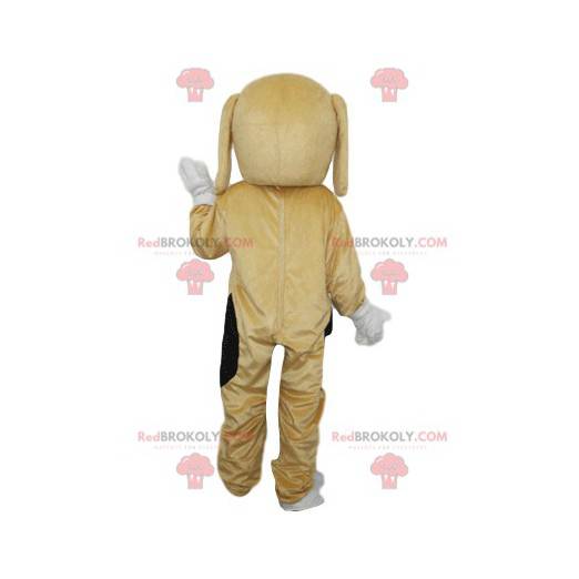 Beige and white dog mascot. Dog costume - Redbrokoly.com