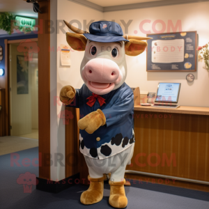  Guernsey Cow maskot kostym...