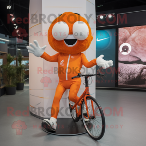 Orange Unicyclist maskot...