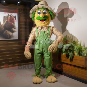 Oliven Scarecrow maskot...