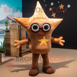 Brown Starfish mascotte...
