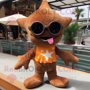 Brown Starfish mascotte...