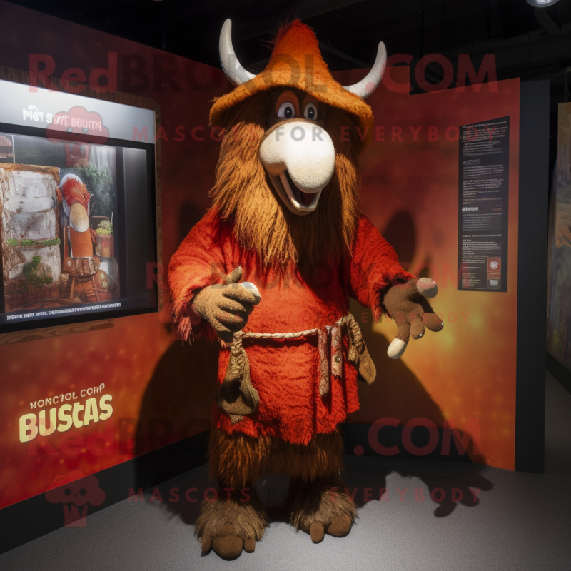 Rust Goulash mascot costume character dressed with a Shorts and Shawls Rust Goulash mascot costume character dressed with a Shorts and Shawls