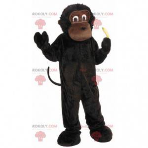 Gorila pequeno chimpanzé macaco marrom mascote - Redbrokoly.com