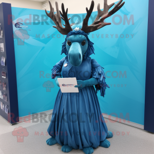 Blue Irish Elk maskot...
