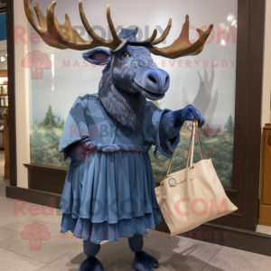 Blue Irish Elk maskot...