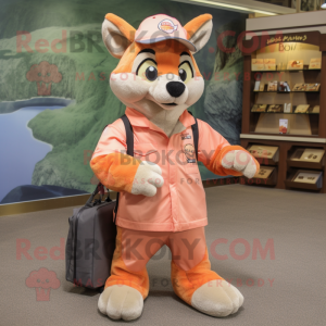 Peach Dingo maskot kostume...