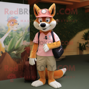 Peach Dingo maskot kostume...