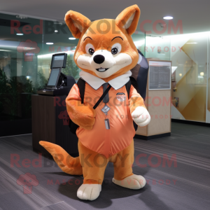 Peach Dingo maskot kostume...