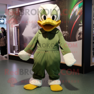 Olive Swans maskot kostume...