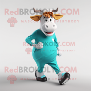 Turquoise Guernsey Cow...