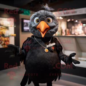 nan Blackbird mascot costume character dressed with a Bodysuit and Keychains