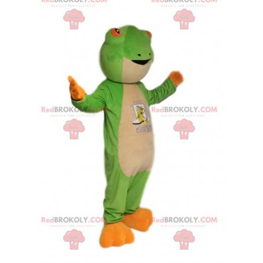 Very nice green frog mascot. Frog costume - Redbrokoly.com