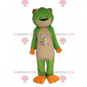 Mascotte rana verde molto bella. Costume da rana -