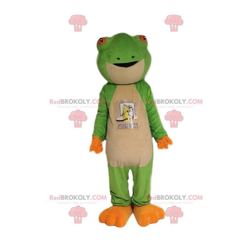 Velmi pěkný zelený žabí maskot. Žabí kostým - Redbrokoly.com Velmi pěkný zelený žabí maskot. Žabí kostým - Redbrokoly.com